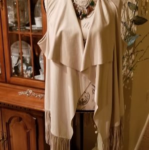 COLDWATER CREEK Faux Suede  Vest